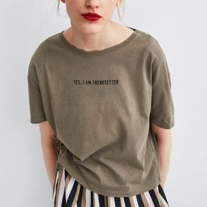 Zara Slogan T-Shirt